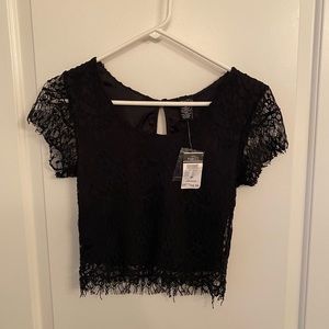 Rue Black Crop Top